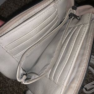 Wristlet, over shoulder, or across body purse